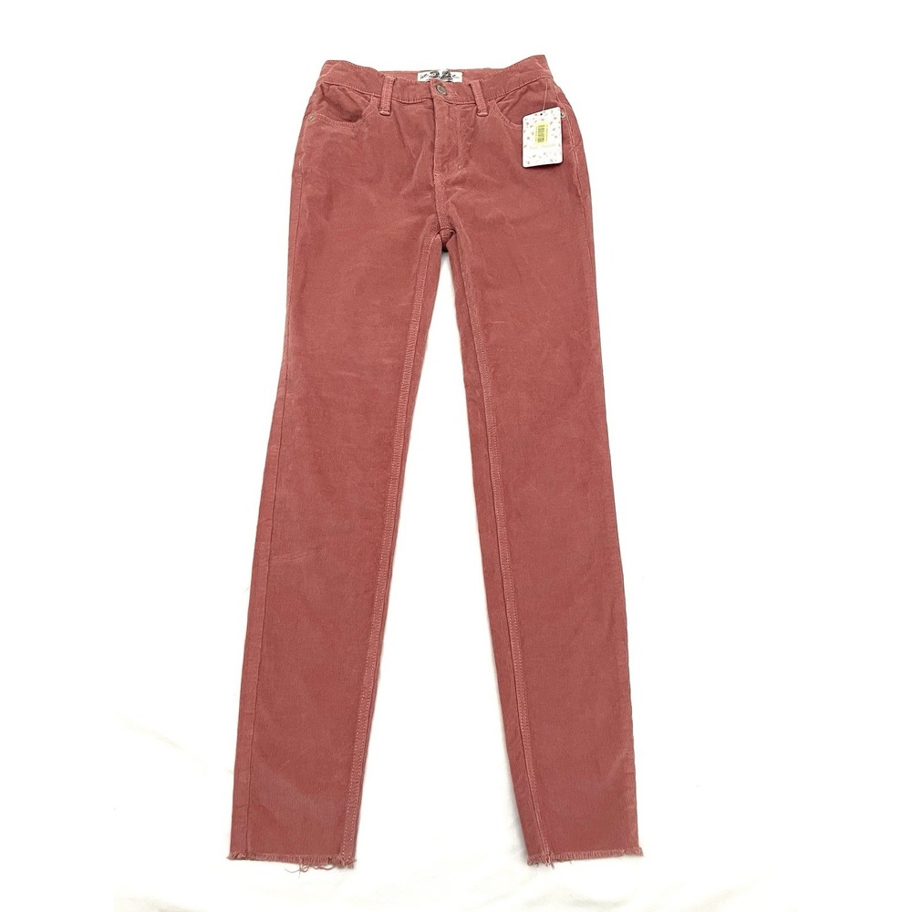 NWT Free People Skinny Corduroy Pants Jeans Size 24 Modern Mauve OB823192